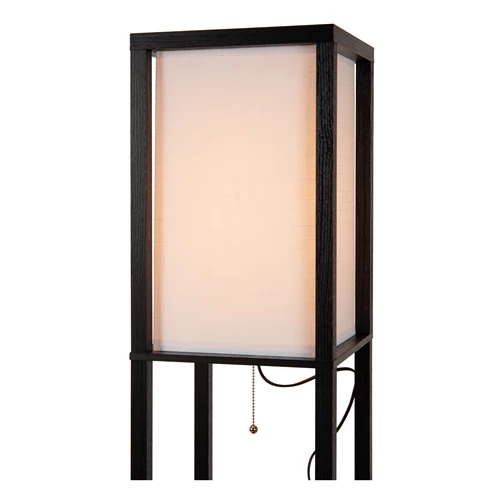 Lucide MENNO - Lampadaire - 1xE27 - Avec chargeur sans fil - Noir - détail 1